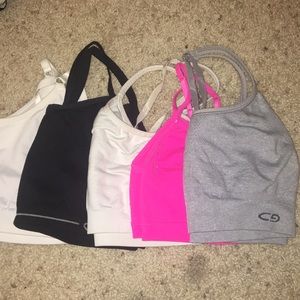 5 lightly lined bras